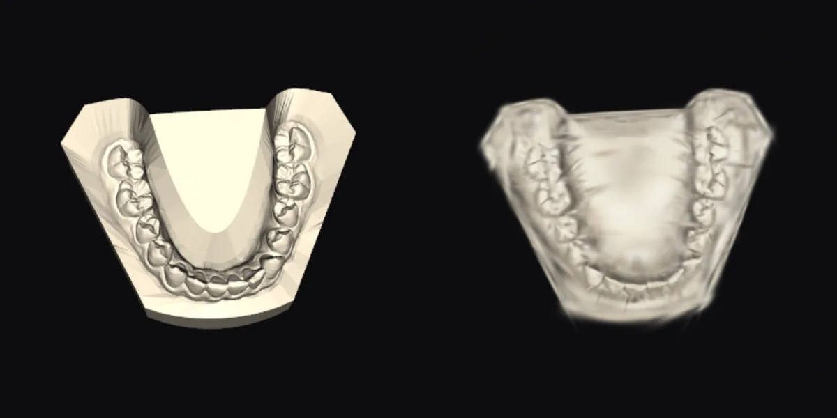 Evidencia del notebook 04: comparación entre vista de referencia y reconstrucción 3DGS.